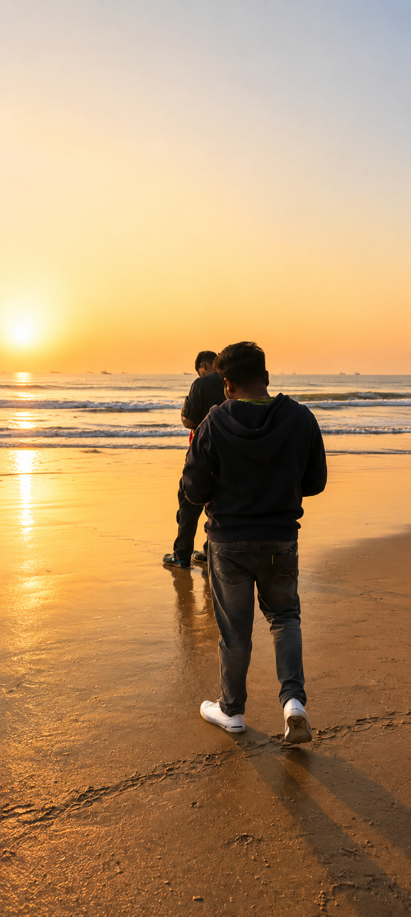 Ramapuram beach serene sunset Chirala