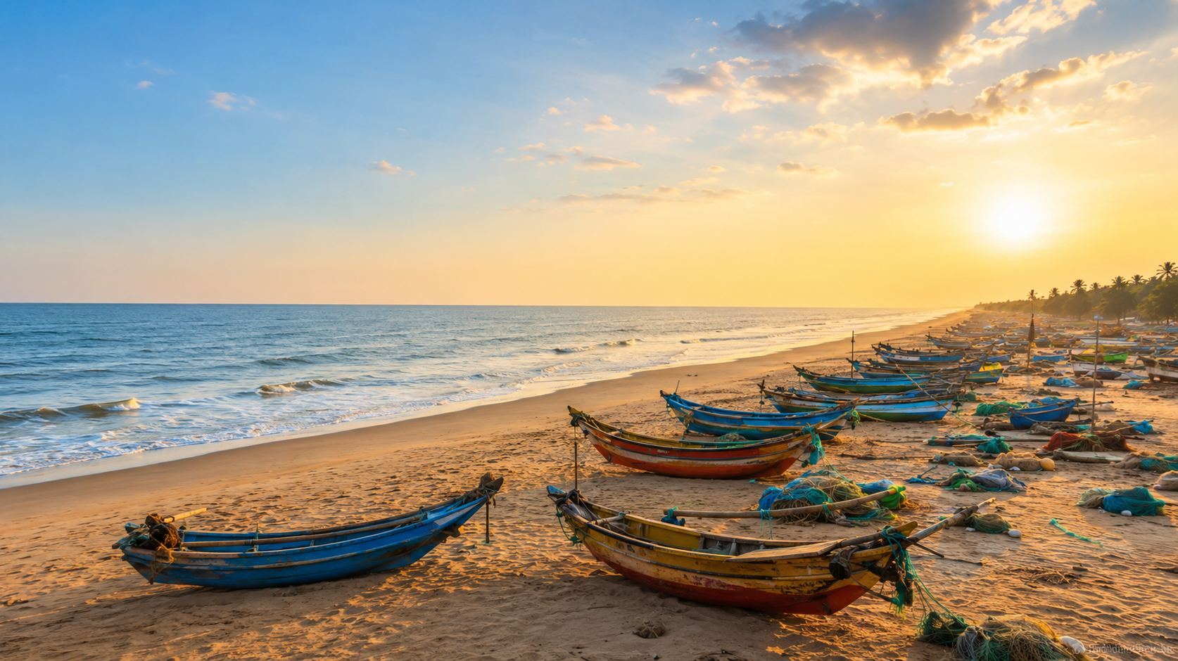Ramapuram beach empty peaceful Chirala Andhra Pradesh